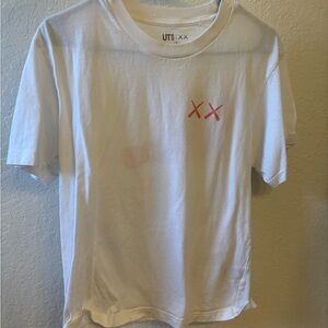 Uniqlo x KAWS White T-Shirt with Red Accents